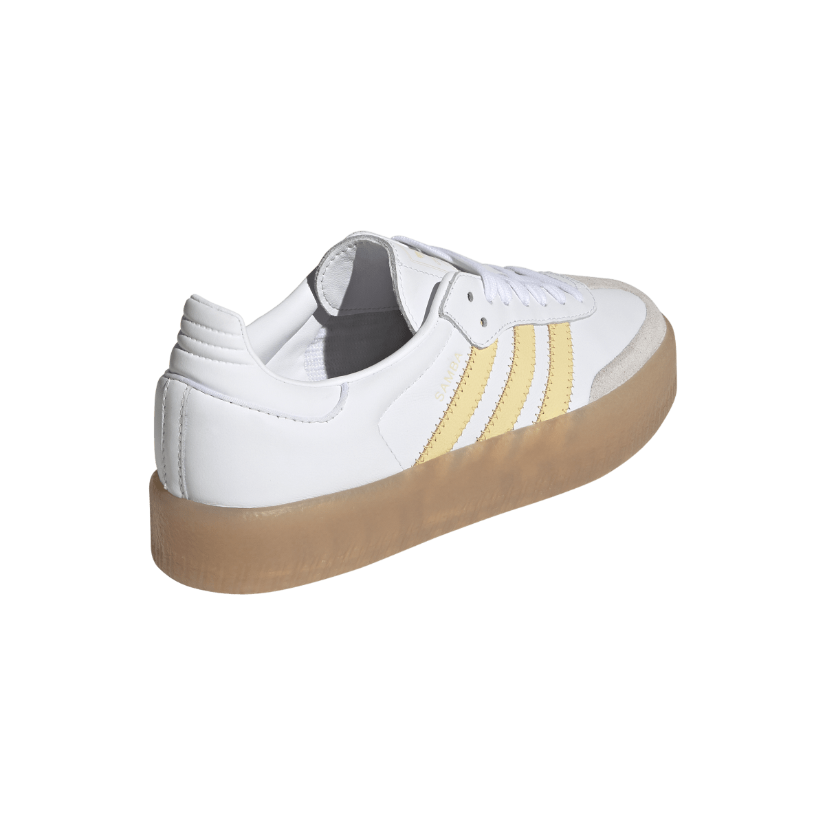 Overkicks - Adidas Sambae White Orange Tint Tangerine (Womens) (IH4025) - vista superior