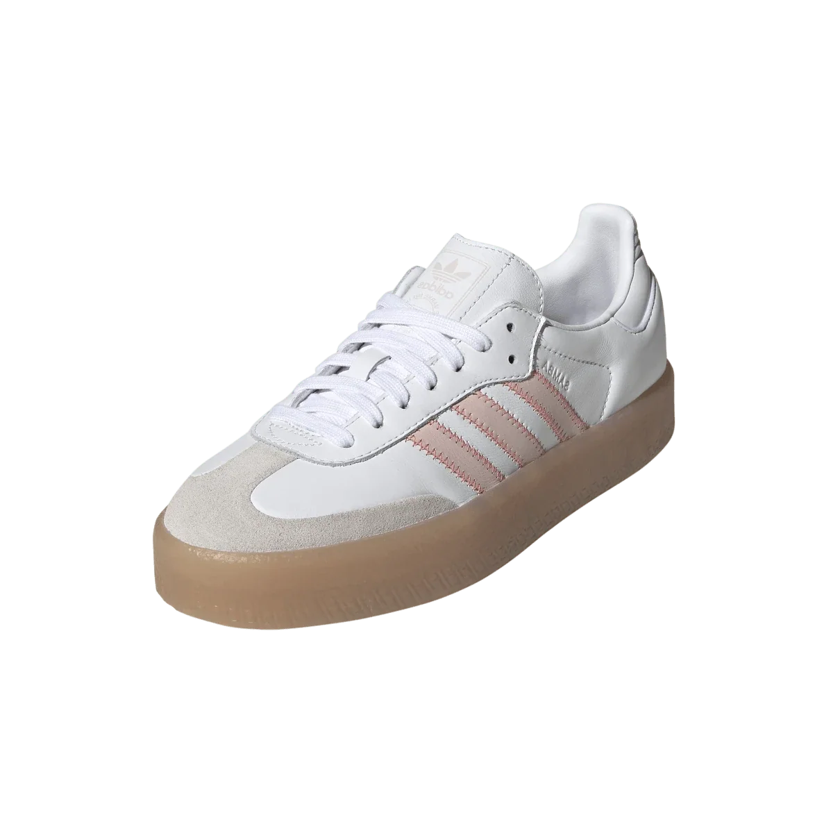 Overkicks - Adidas Sambae White Sandy Pink Red (Womens) (IH4026) - vista trasera