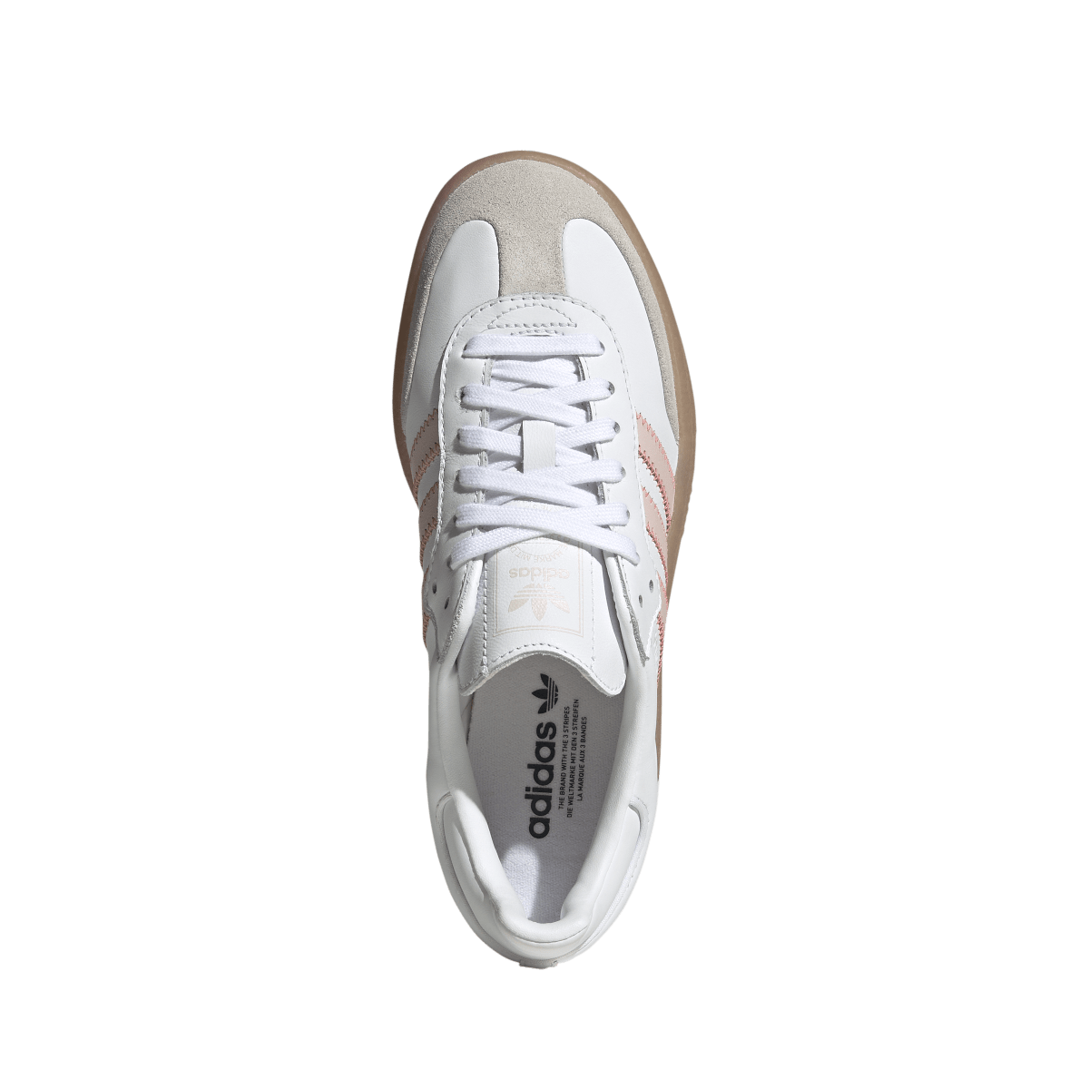 Overkicks - Adidas Sambae White Sandy Pink Red (Womens) (IH4026) - par completo