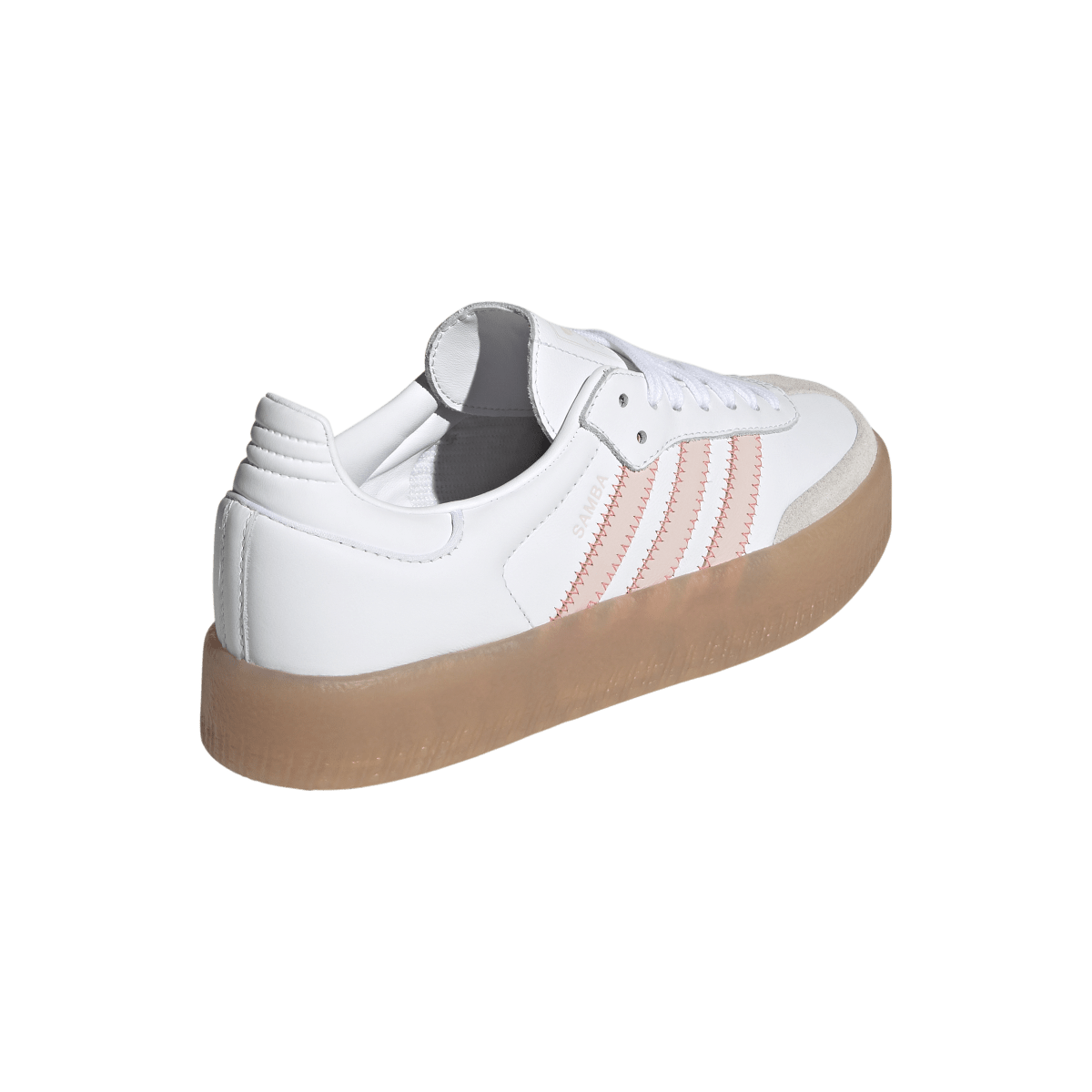 Overkicks - Adidas Sambae White Sandy Pink Red (Womens) (IH4026) - vista superior