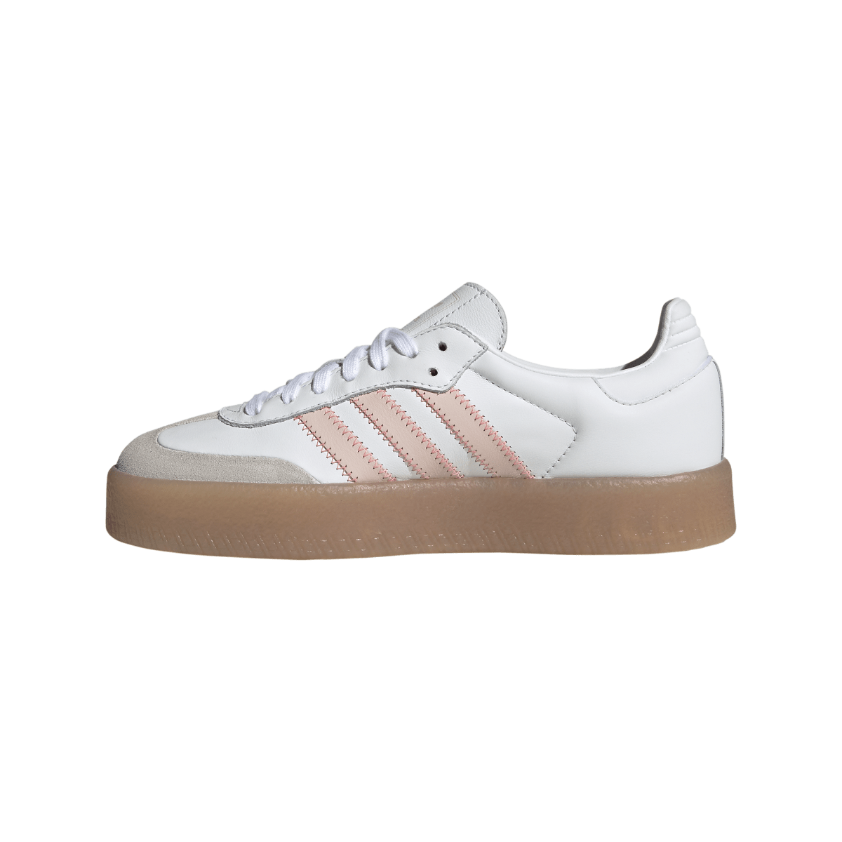 Overkicks - Adidas Sambae White Sandy Pink Red (Womens) (IH4026) - detalle talon