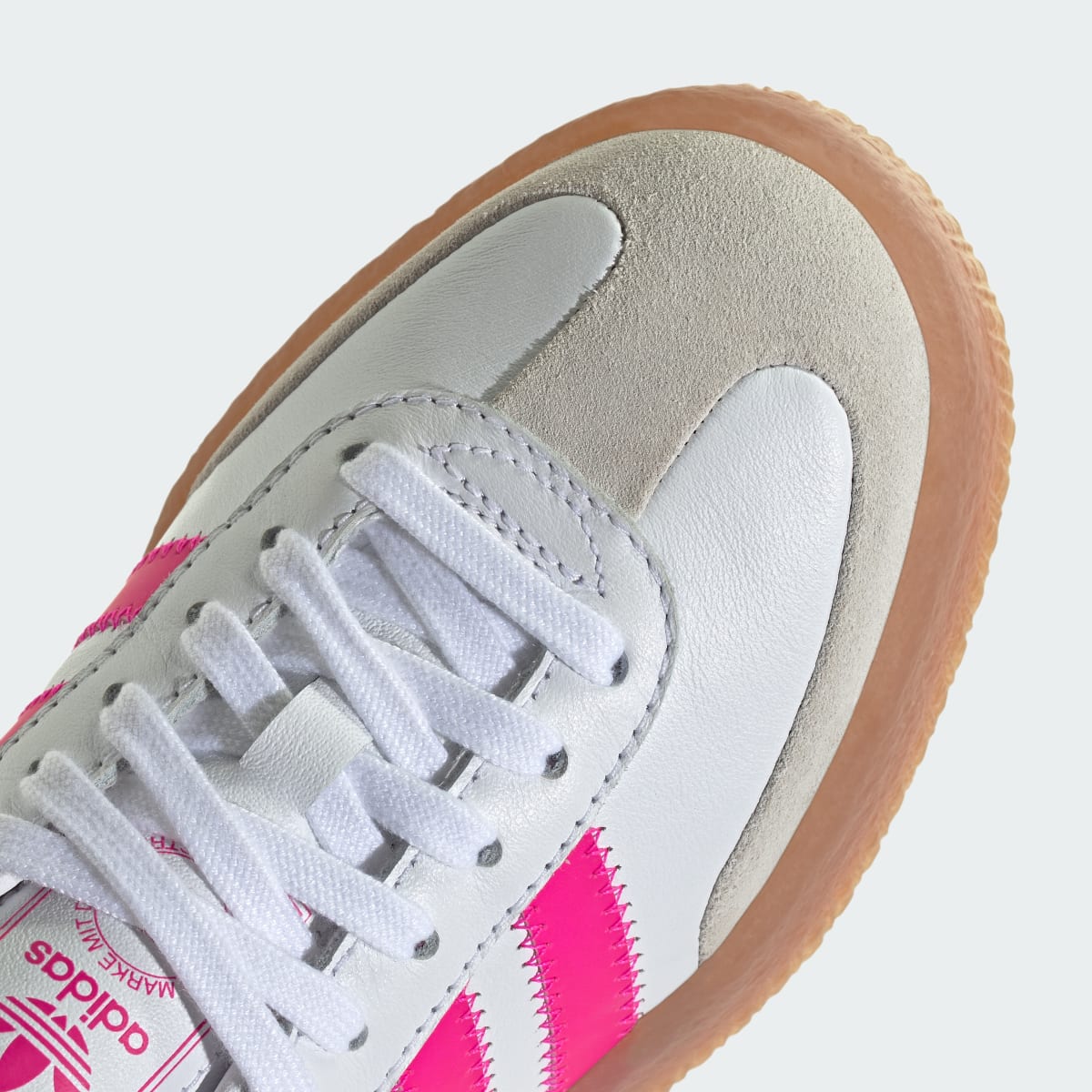 Overkicks - Adidas Sambae White Shock Pink (GS) (JP9532) - imagen 10