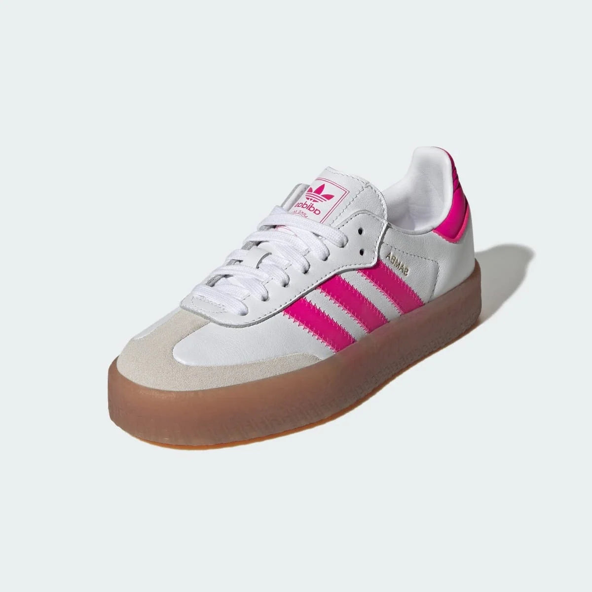 Overkicks - Adidas Sambae White Shock Pink (GS) (JP9532) - imagen 2