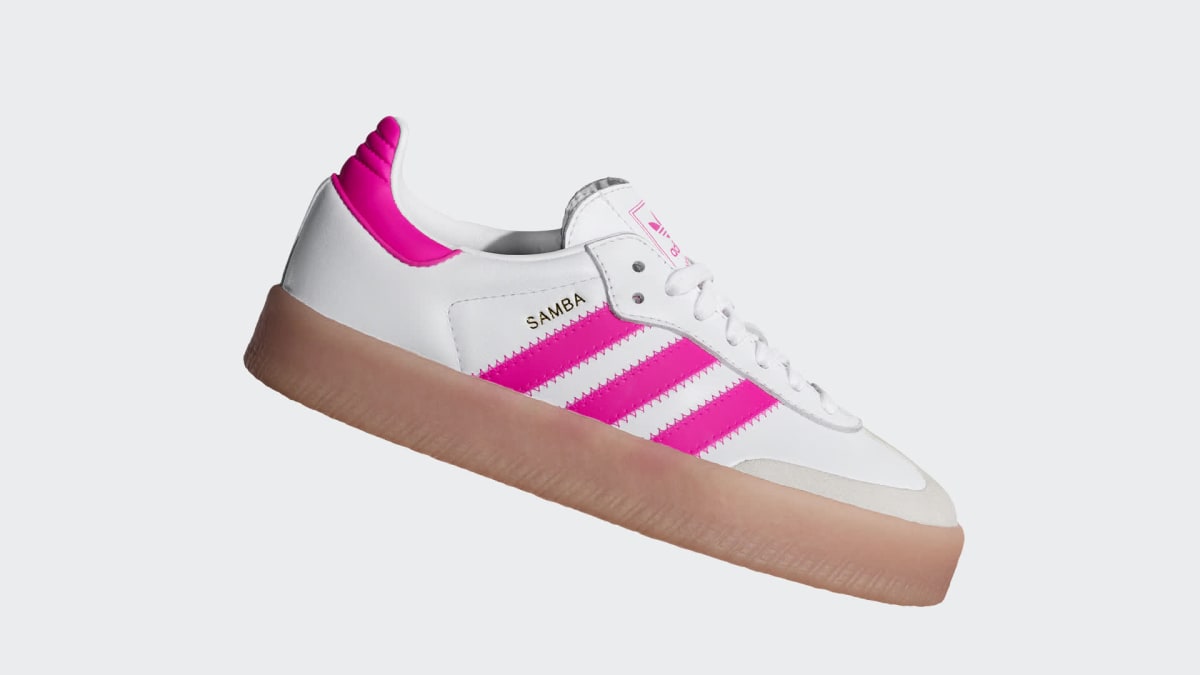Overkicks - Adidas Sambae White Shock Pink (GS) (JP9532) - imagen 3