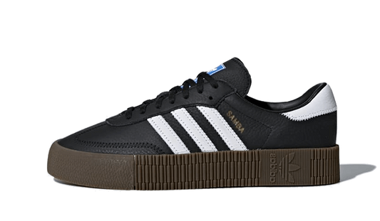 Overkicks - Adidas Sambarose Black White Gum (Womens) (B28156) - vista lateral