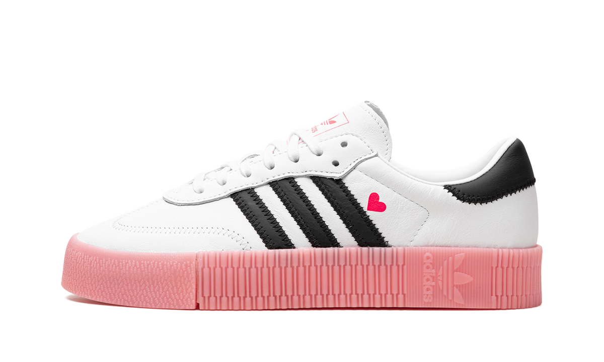 Overkicks - Adidas Sambarose Valentine (Womens) (EF4965) - vista lateral