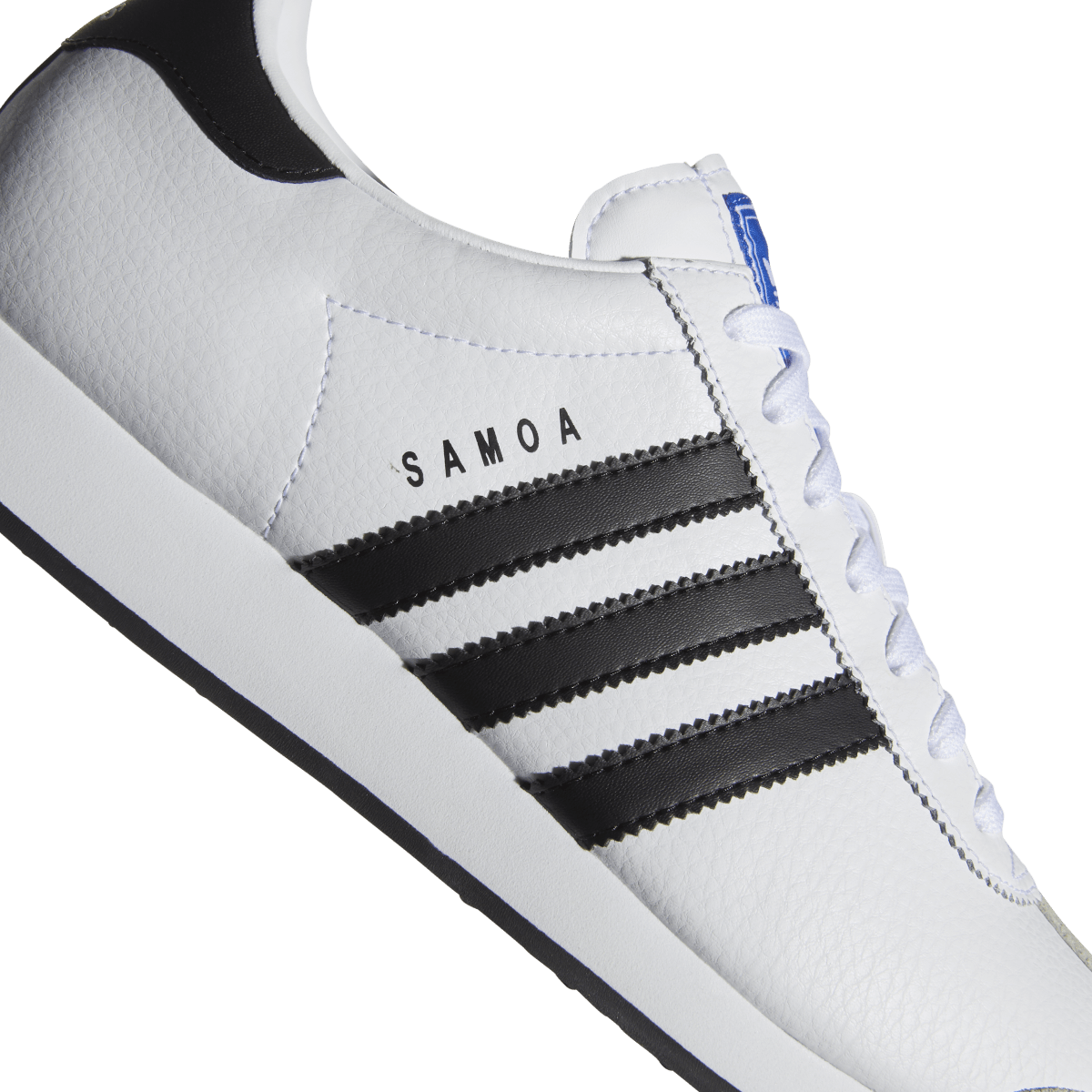 Overkicks - Adidas Samoa Cloud White Core Black (675033) - detalle lateral interior