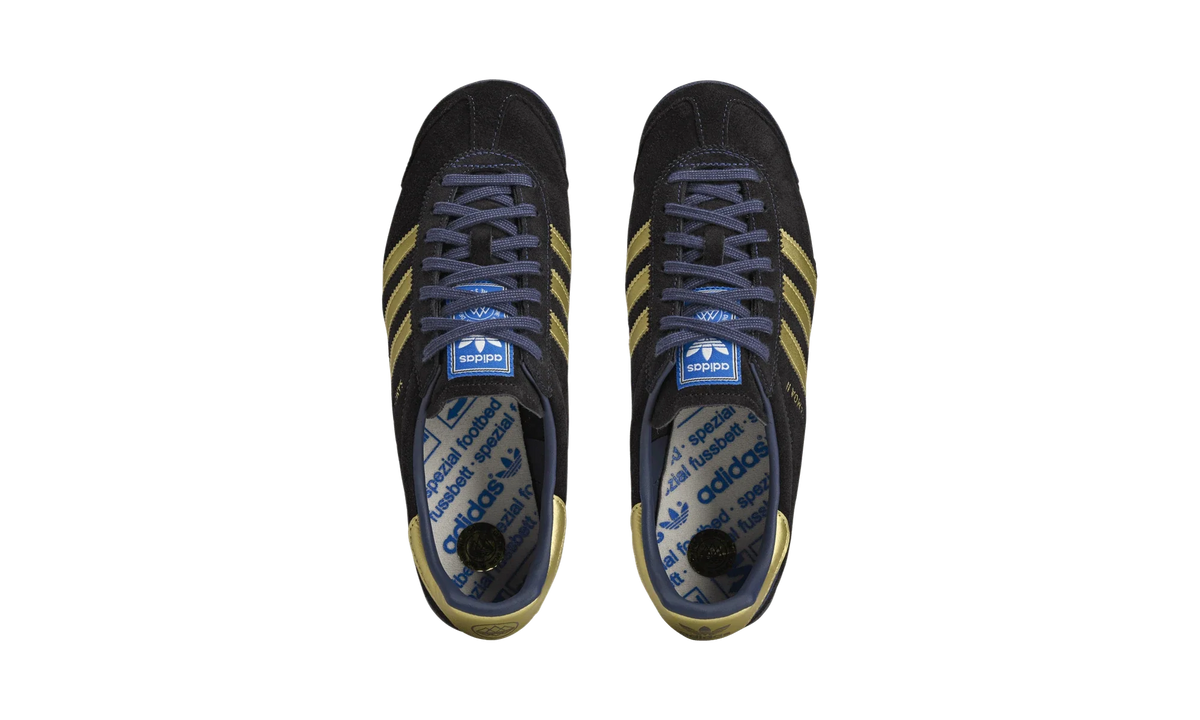 Overkicks - Adidas Samoa II SPZL Tech Indigo Matte Gold (KK4219) - par completo