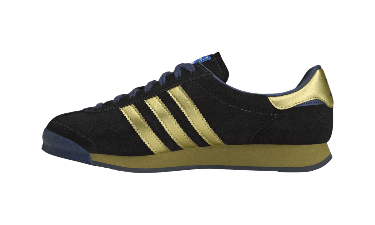 Overkicks - Adidas Samoa II SPZL Tech Indigo Matte Gold (KK4219) - detalle talon