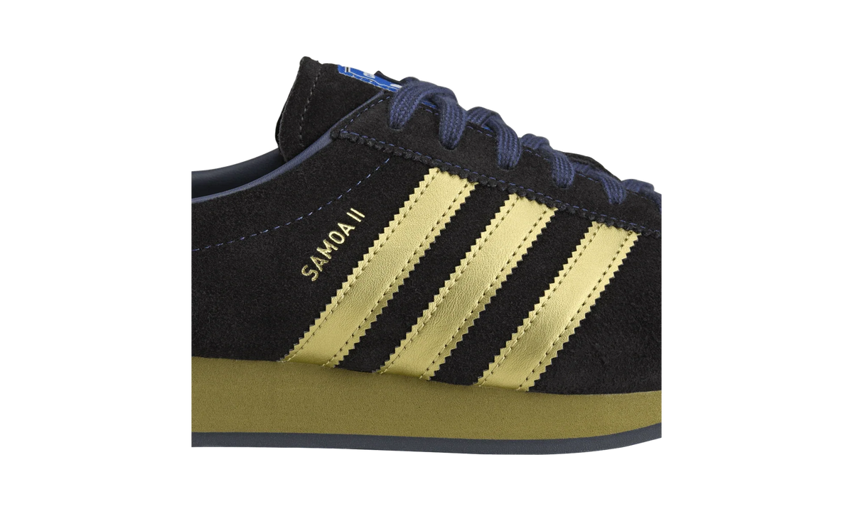 Overkicks - Adidas Samoa II SPZL Tech Indigo Matte Gold (KK4219) - detalle lateral interior