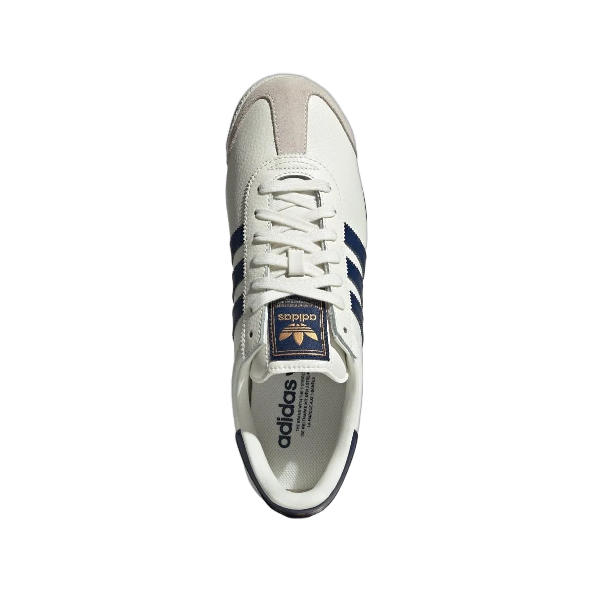 Overkicks - Adidas Samoa Off White Dark Blue Gold Metallic (JQ0047) - vista trasera