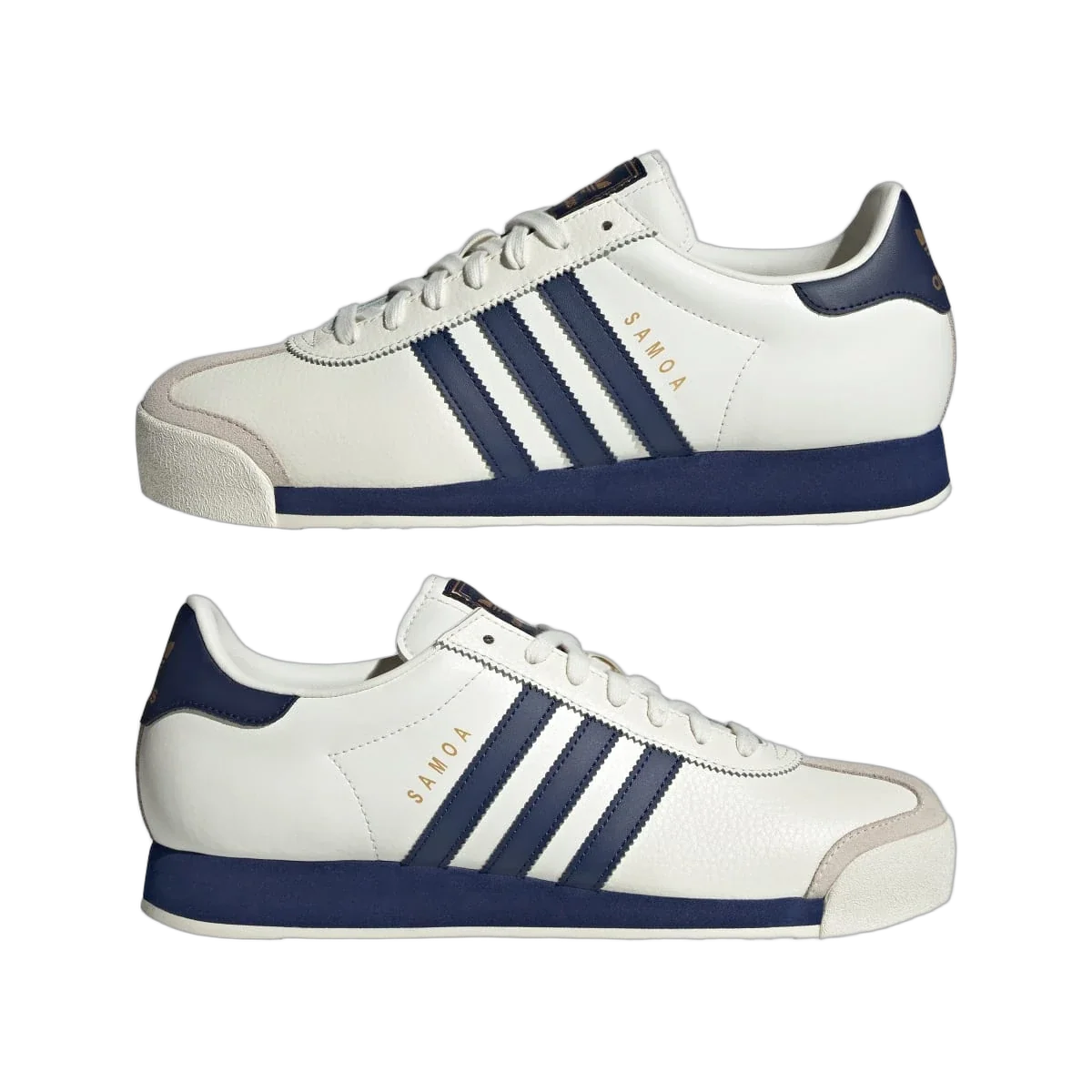 Overkicks - Adidas Samoa Off White Dark Blue Gold Metallic (JQ0047) - detalle lateral interior