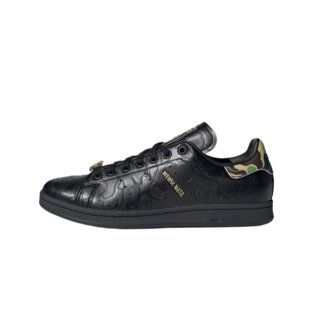 Overkicks - Adidas Stan Smith Bape 30th Anniversary Black (IG1116) - vista lateral