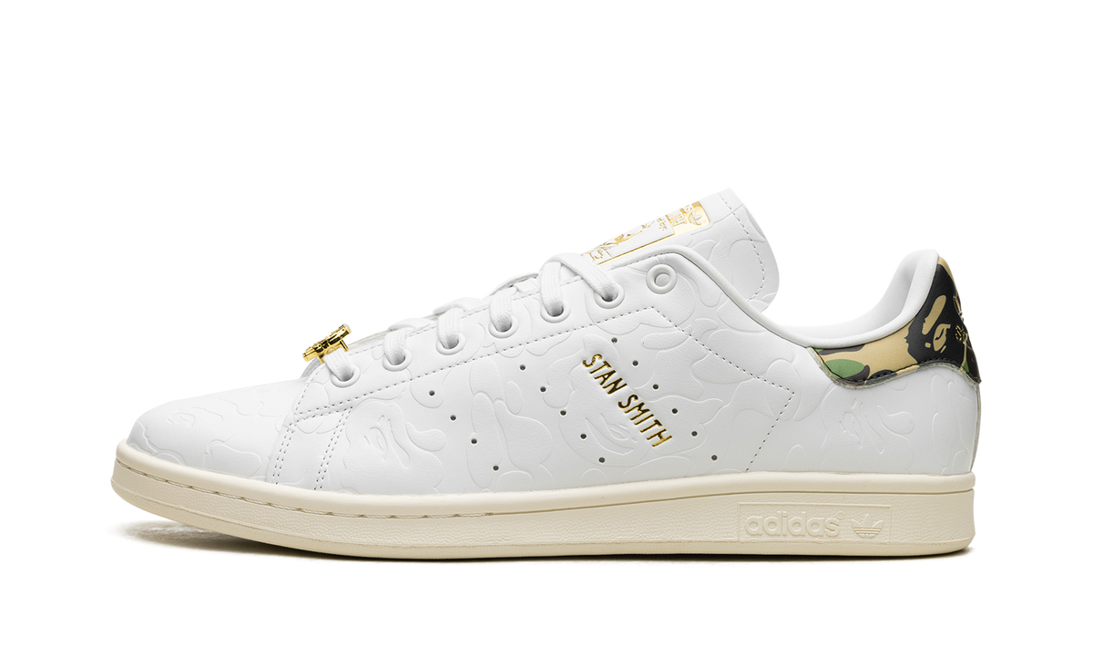 Overkicks - Adidas Stan Smith Bape 30th Anniversary White (IG1115) - vista lateral