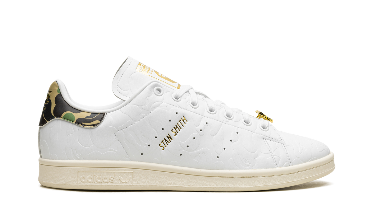Overkicks - Adidas Stan Smith Bape 30th Anniversary White (IG1115) - detalle talón