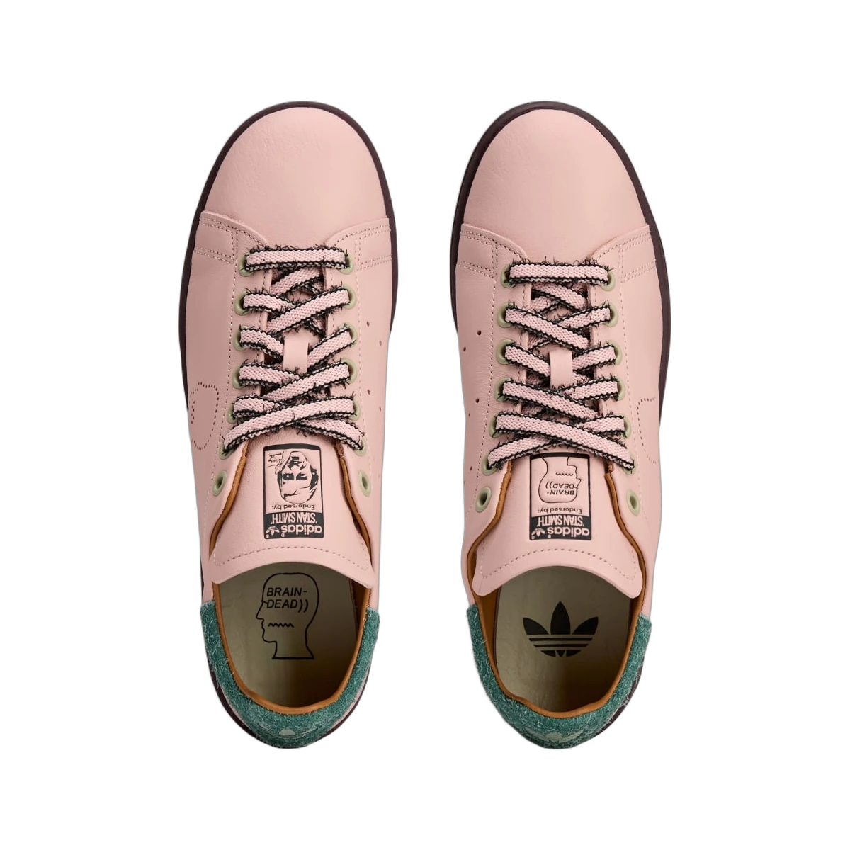 Overkicks - Adidas Stan Smith Brain Dead Vapour Pink (IH3434) - vista trasera