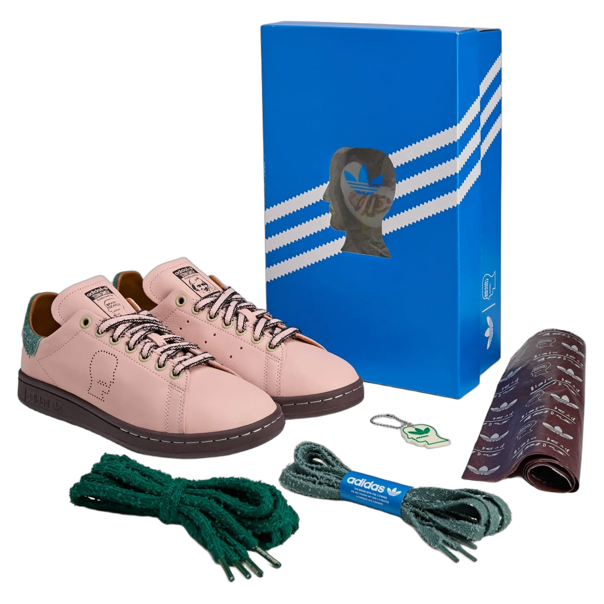 Overkicks - Adidas Stan Smith Brain Dead Vapour Pink (IH3434) - detalle lateral interior