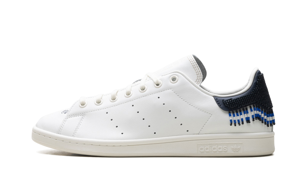 Overkicks - Adidas Stan Smith CLOT By Edison Chen Night Navy Beads (JR0022) - vista lateral