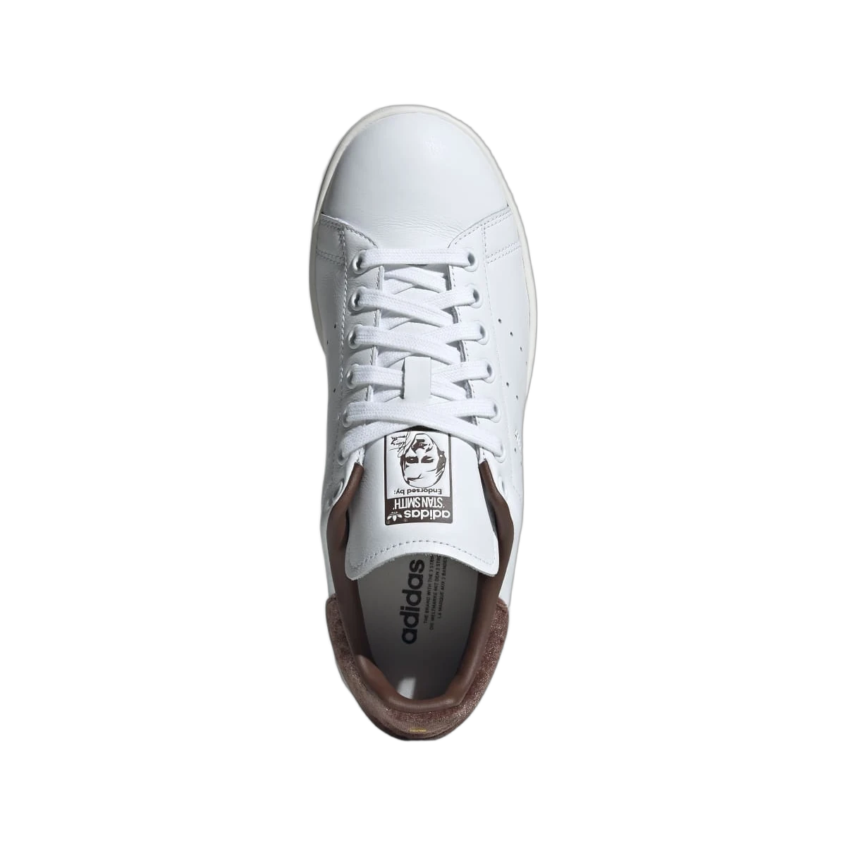 Overkicks - Adidas Stan Smith Cloud White Gold Metallic Brown (IF7003) - vista trasera