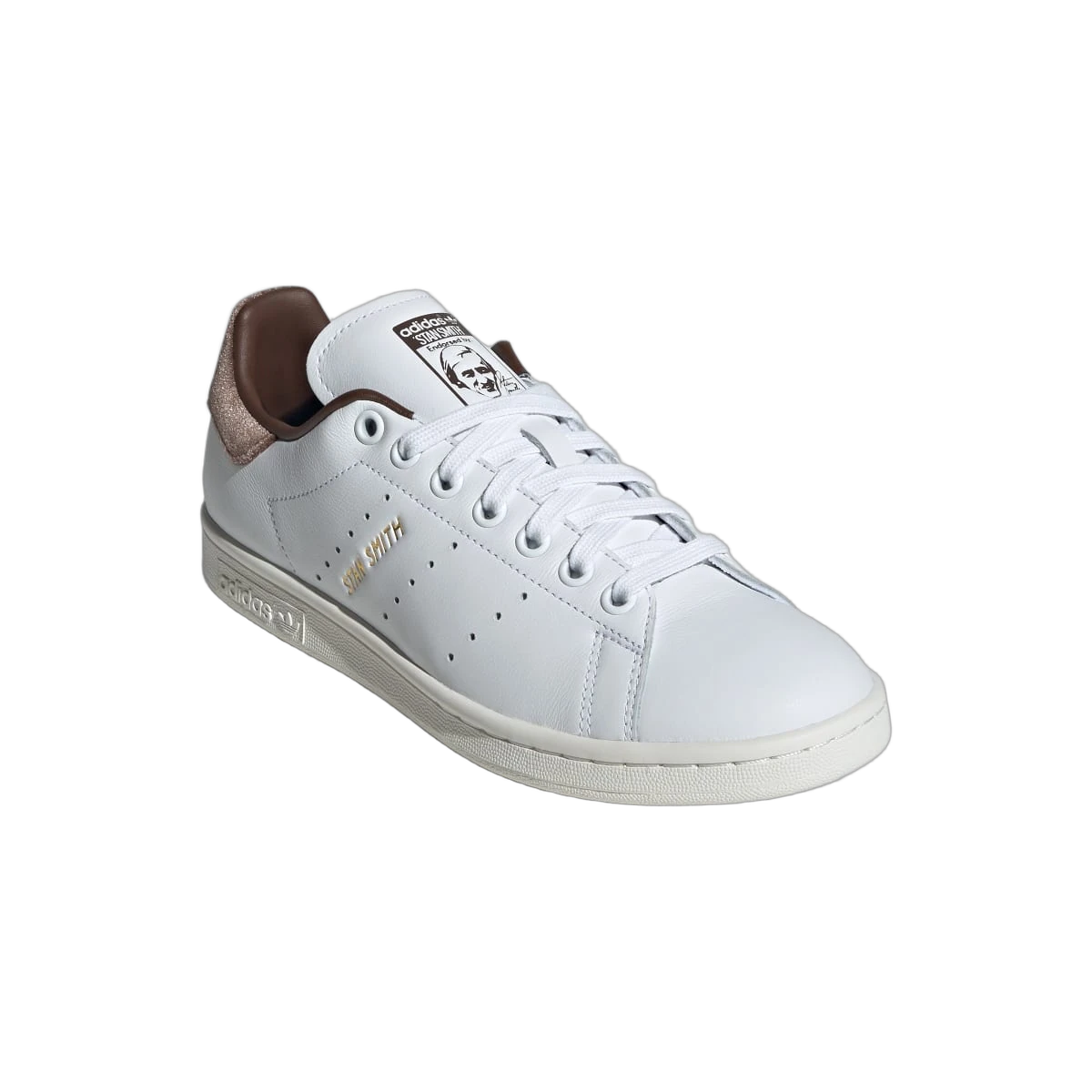 Overkicks - Adidas Stan Smith Cloud White Gold Metallic Brown (IF7003) - detalle suela