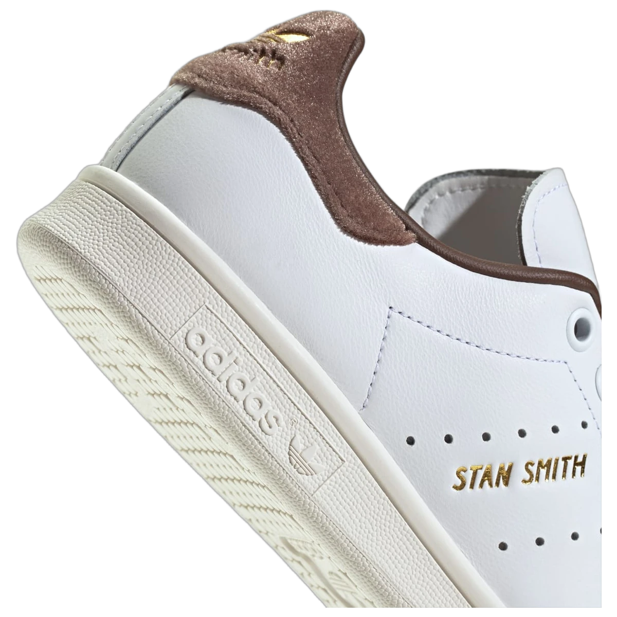 Overkicks - Adidas Stan Smith Cloud White Gold Metallic Brown (IF7003) - detalle