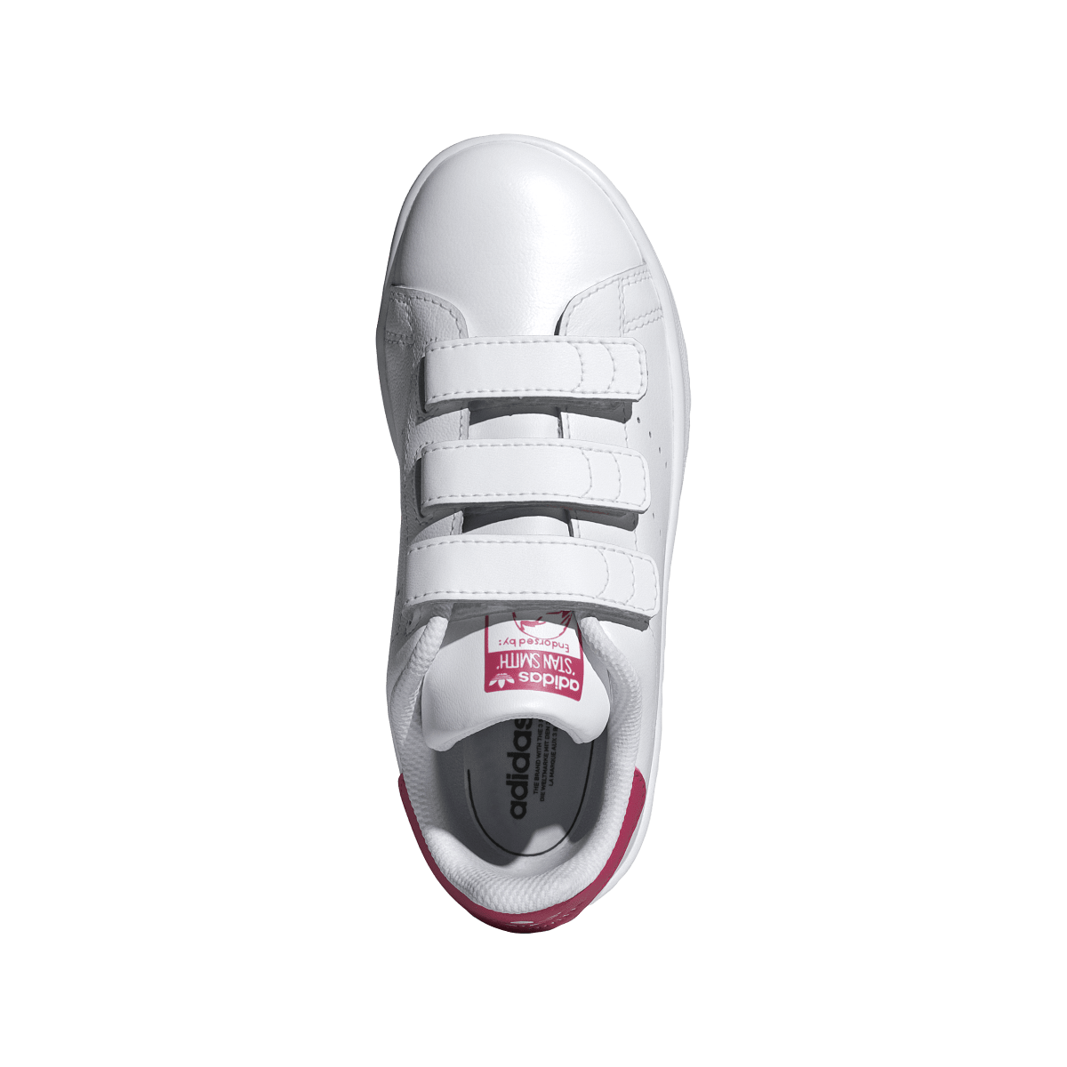 Overkicks - Adidas Stan Smith Comfort Closure Cloud White Bold Pink (PS) (JP9719) - imagen 3