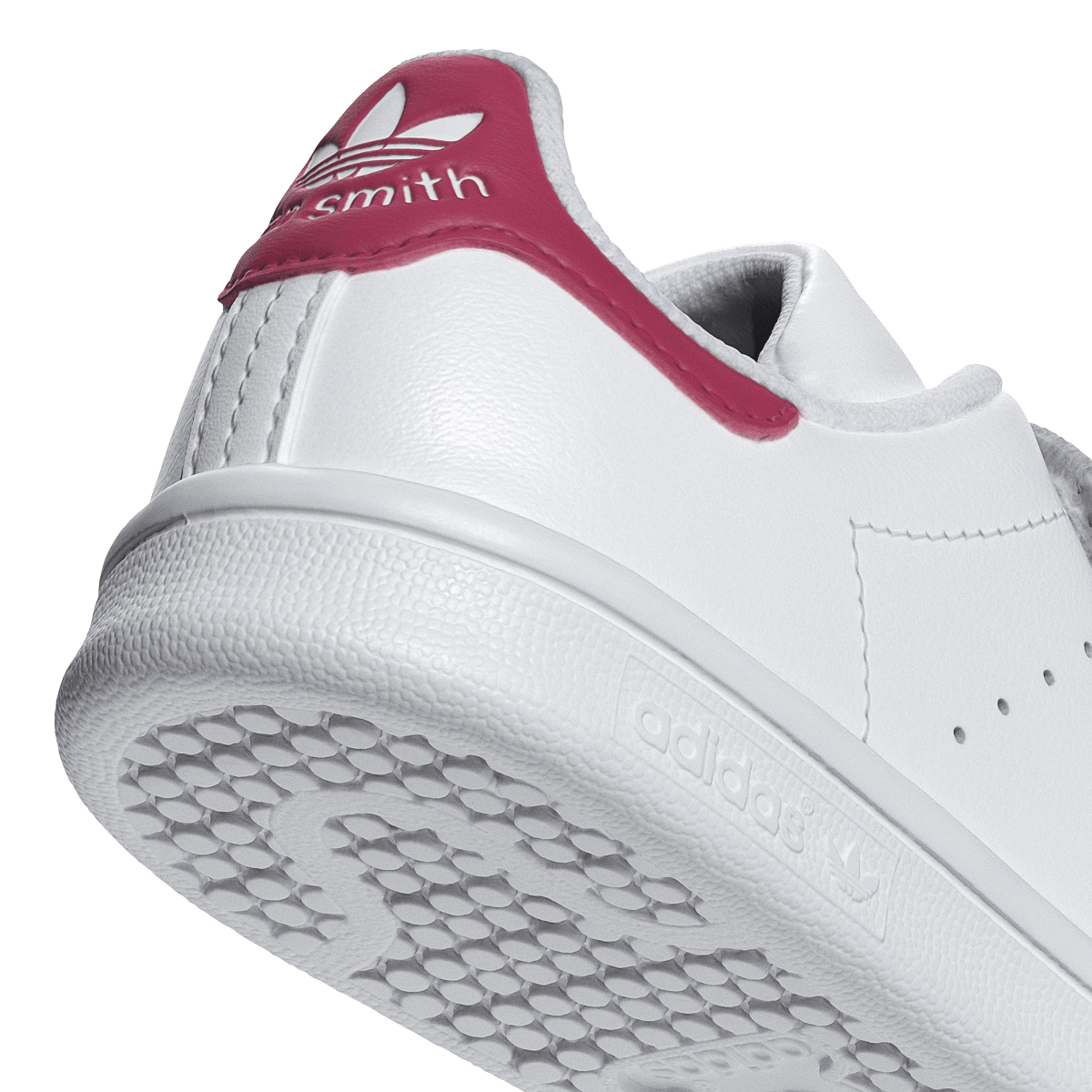 Overkicks - Adidas Stan Smith Comfort Closure Cloud White Bold Pink (PS) (JP9719) - imagen 8