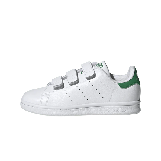 Overkicks - Adidas Stan Smith Comfort Closure Cloud White Green (PS) (JP9718) - vista lateral