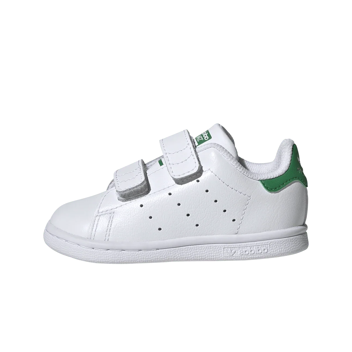 Overkicks - Adidas Stan Smith Comfort Closure Cloud White Green (TD) (JP9721) - vista lateral