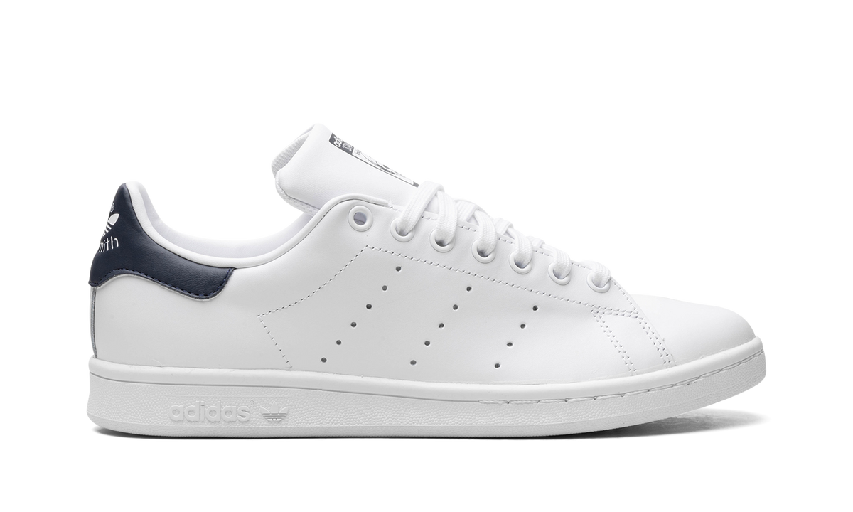 Overkicks - Adidas Stan Smith Core White New Navy (M20325) - detalle lateral interior