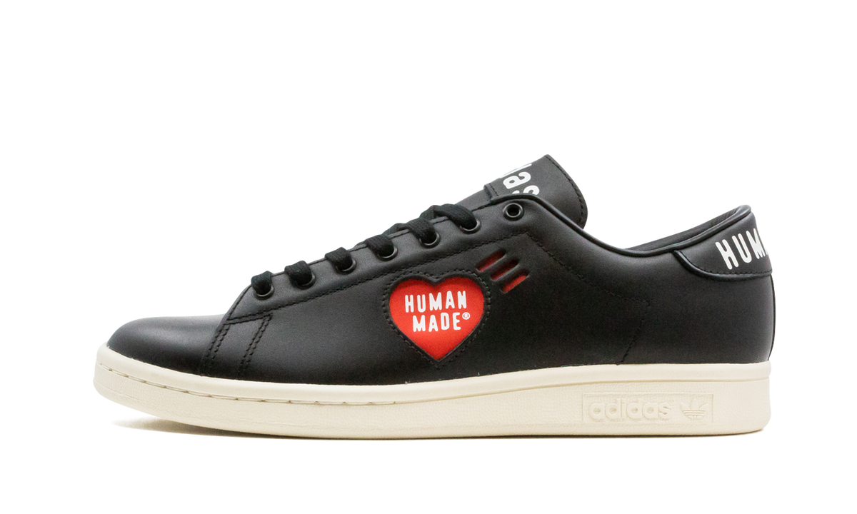 Overkicks - Adidas Stan Smith Human Made Black (FY0736) - vista lateral