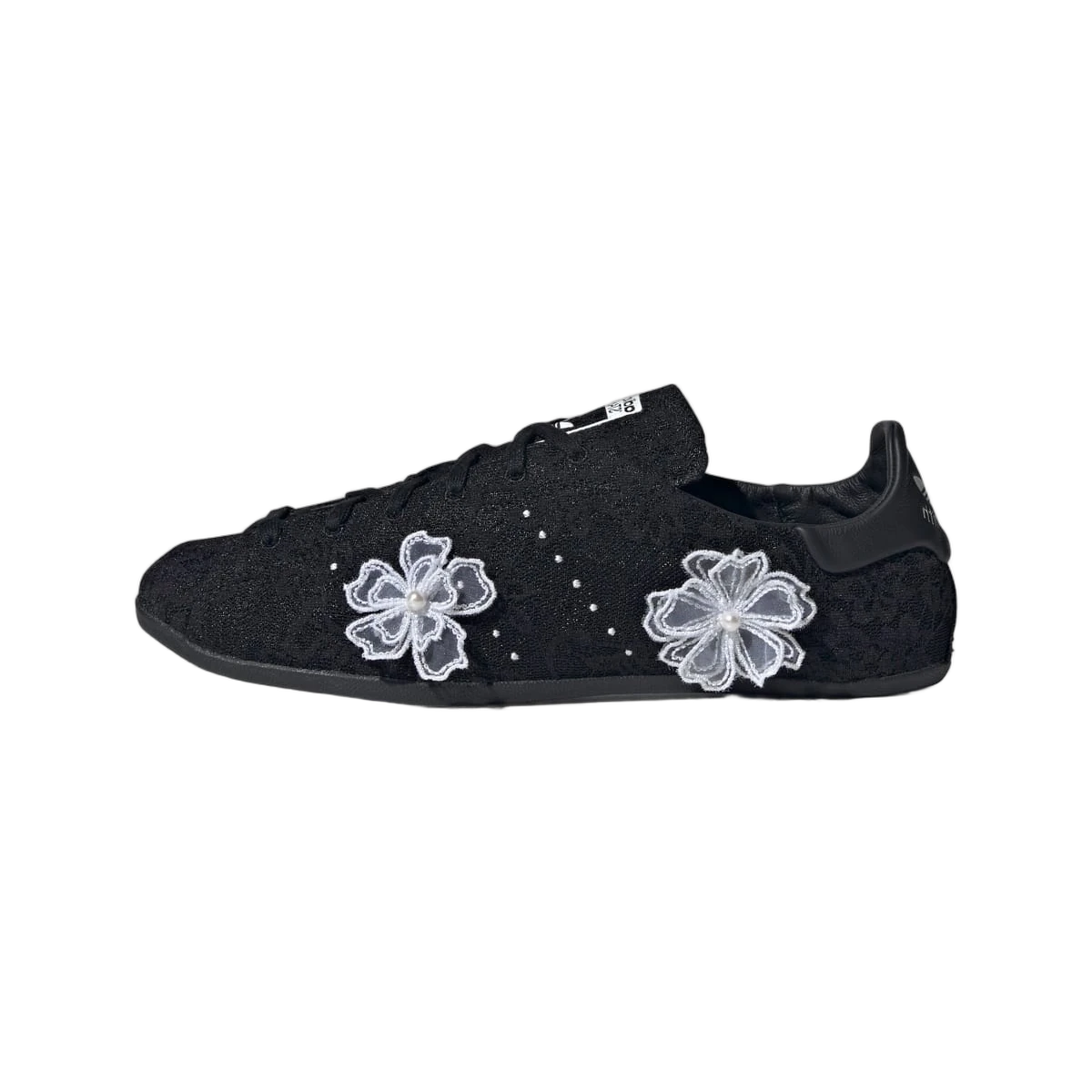 Overkicks - Adidas Stan Smith Lo Pro atmos Pink Black White Floral (JR4475) - vista lateral