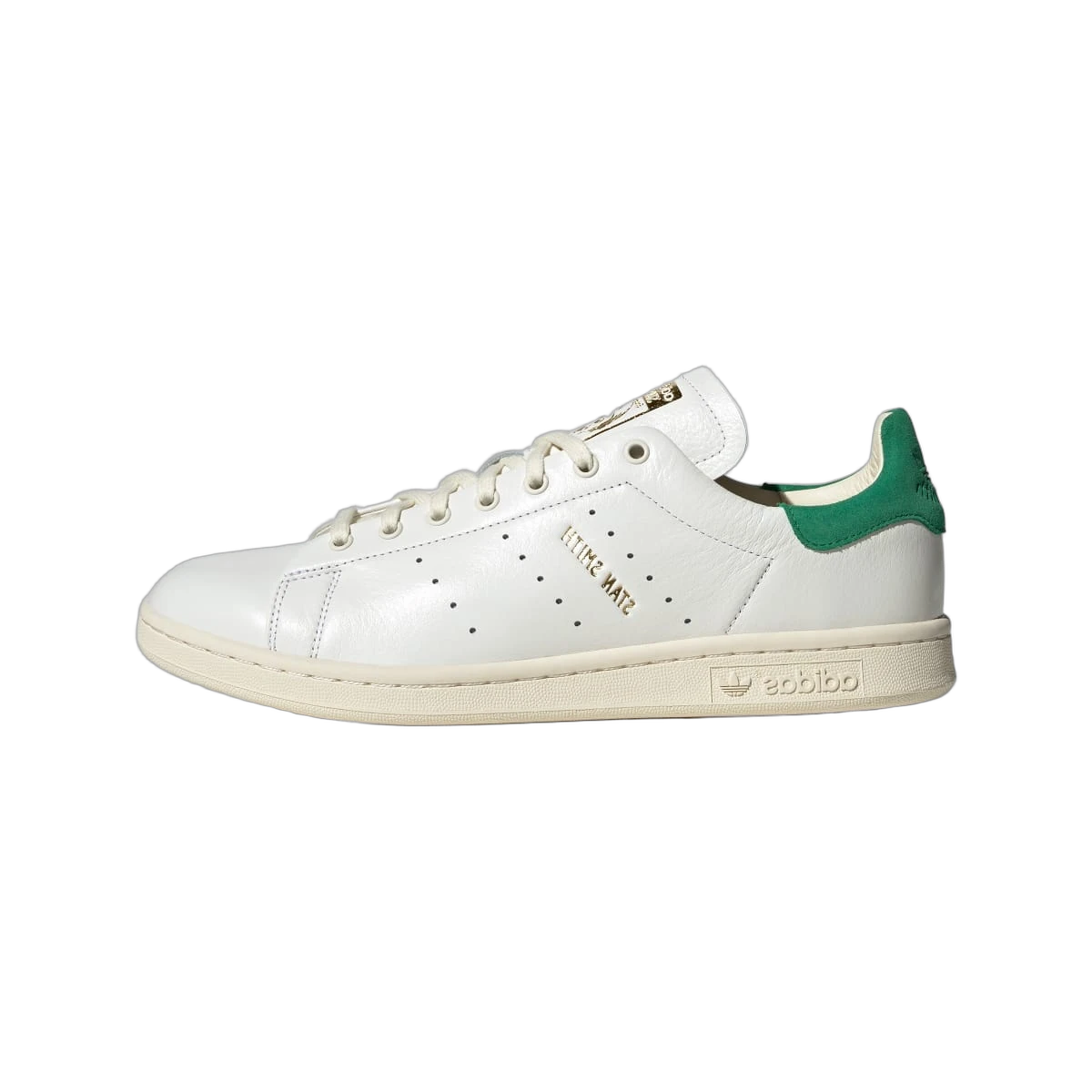 Overkicks - Adidas Stan Smith Lux White Green (IF8844) - vista lateral