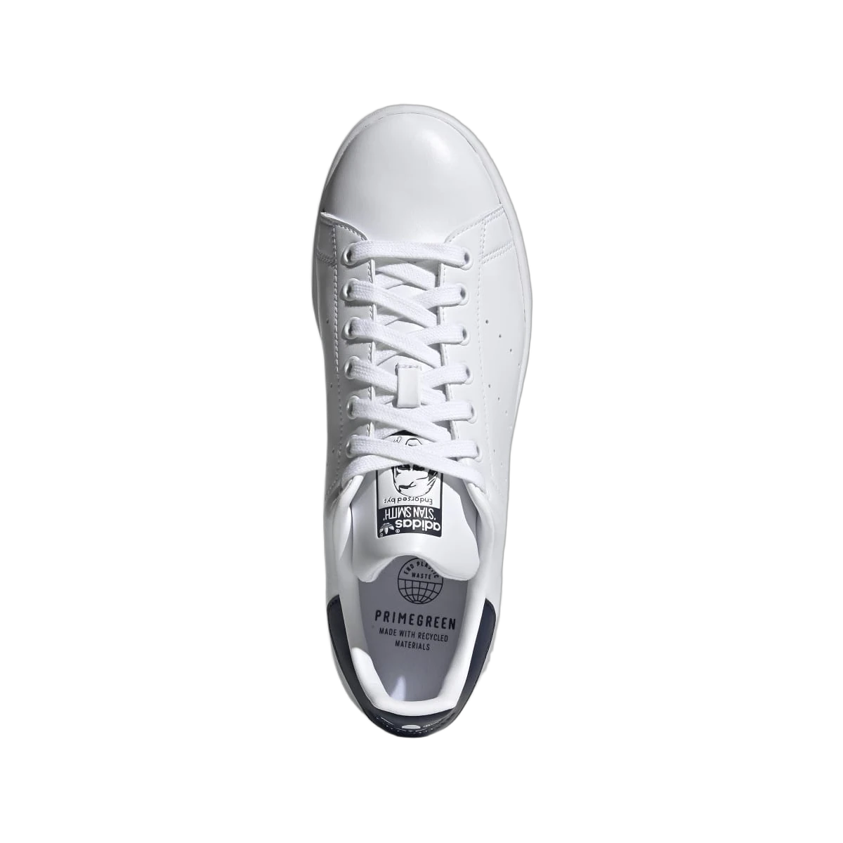 Overkicks - Adidas Stan Smith Primegreen White Collegiate Navy (FX5501) - vista trasera