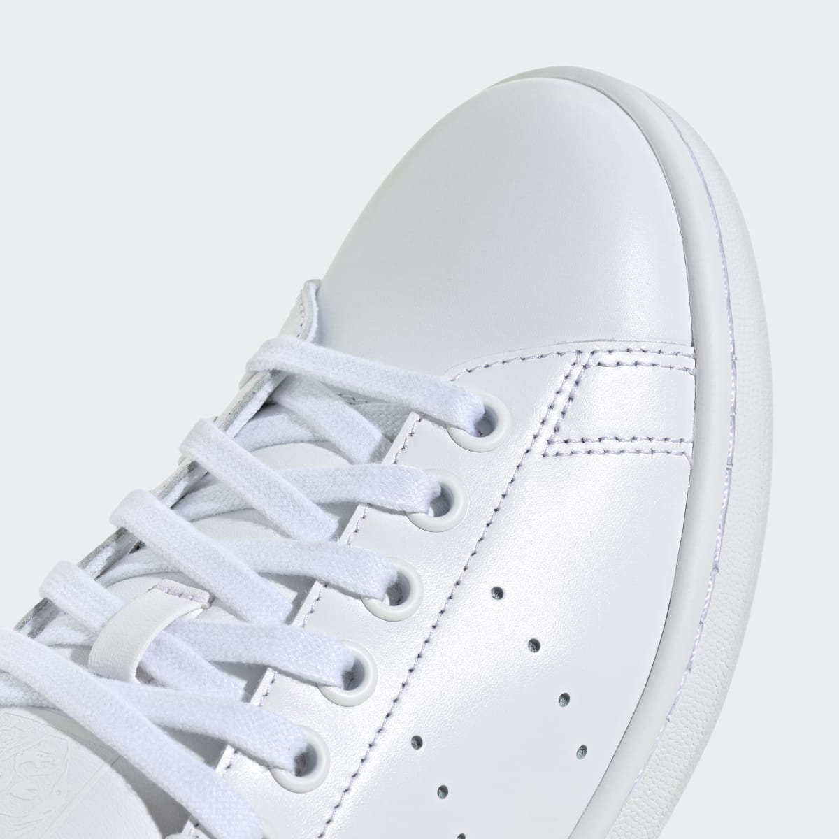 Overkicks - Adidas Stan Smith Triple White (LA6639) - detalle lateral interior