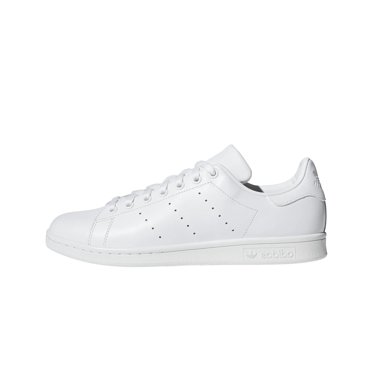 Overkicks - Adidas Stan Smith Triple White (S75104) - vista lateral