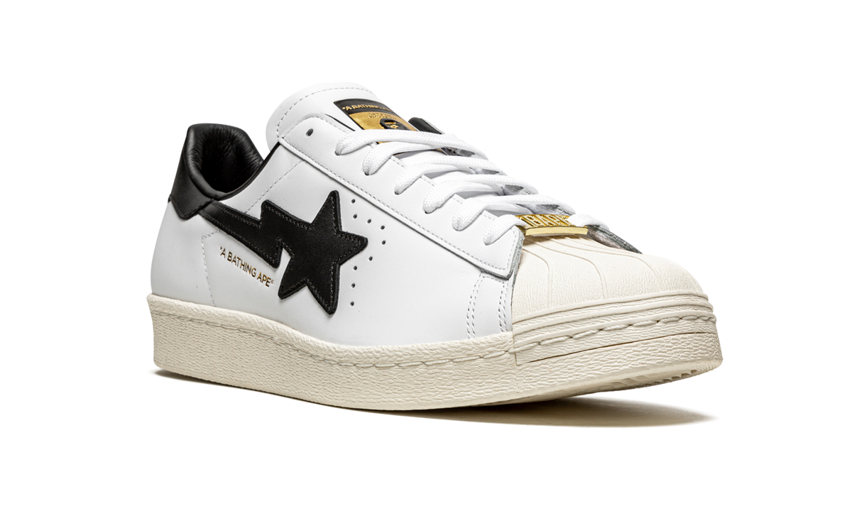 Overkicks - Adidas Superstar 80s Bape White Black (GZ8980) - detalle lateral interior
