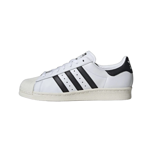 Overkicks - Adidas Superstar 82 White Core Black (JI2025) - vista lateral