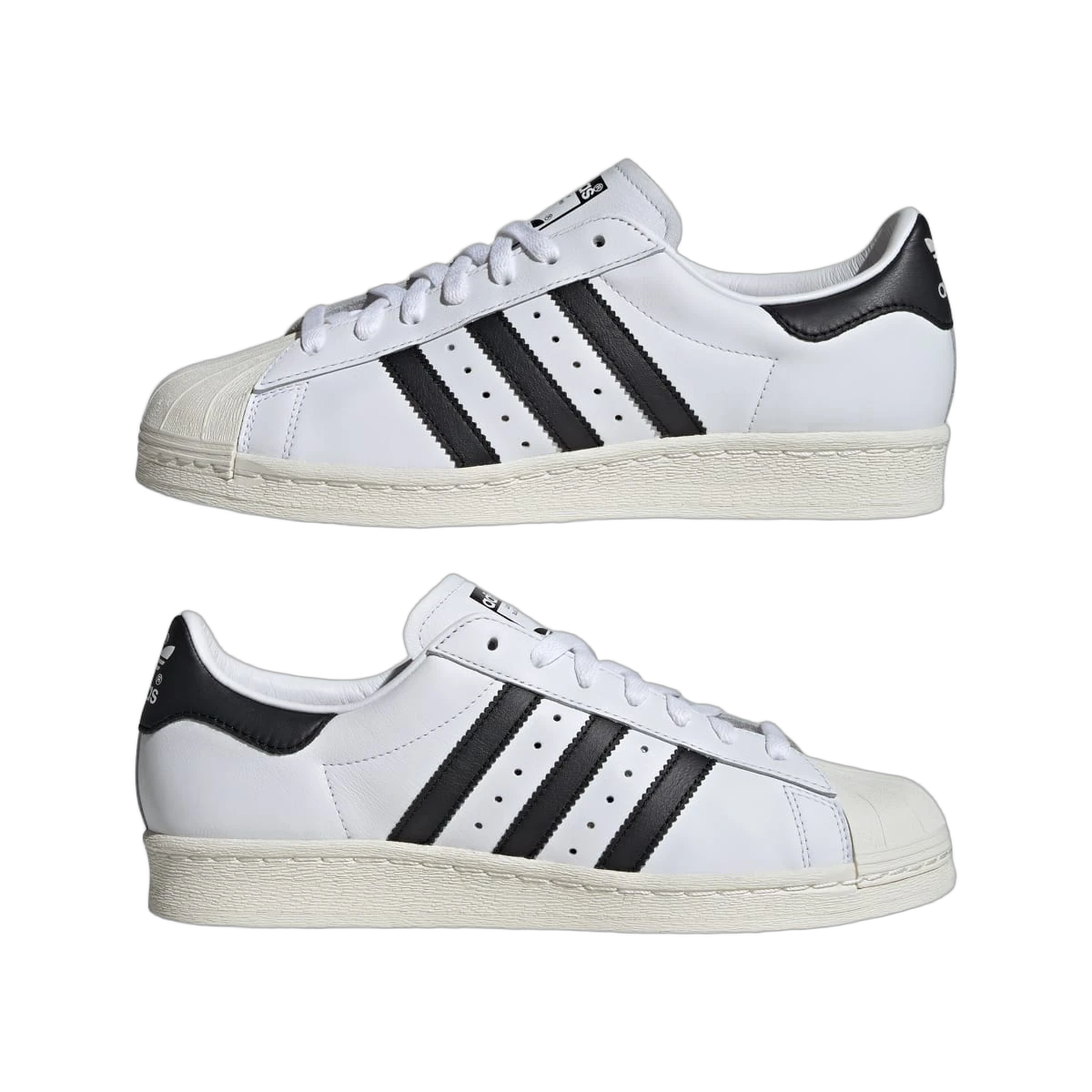 Overkicks - Adidas Superstar 82 White Core Black (JI2025) - detalle lateral interior