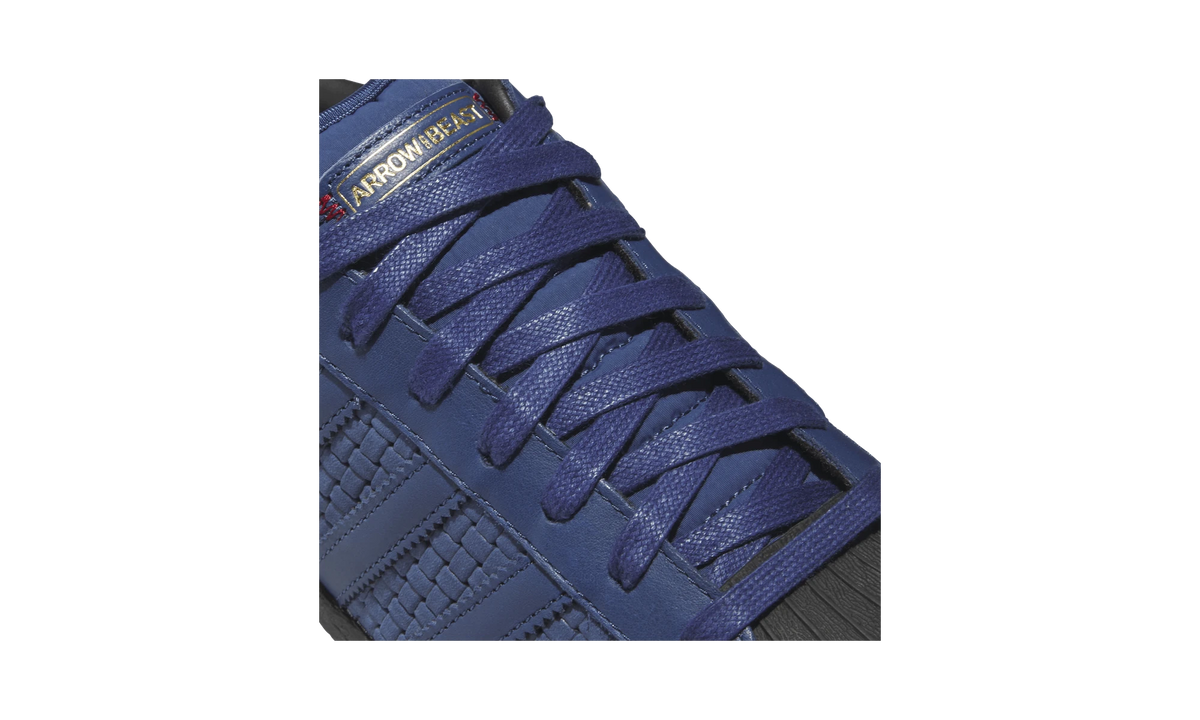 Overkicks - Adidas Superstar ADV Arrow & Beast Night Marine (JS2594) - detalle lateral interior