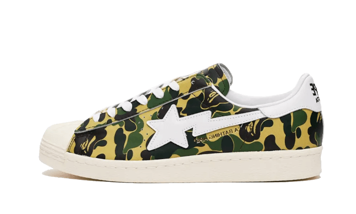 Overkicks - Adidas Superstar Bape ABC Camo Green (GZ8981) - vista lateral