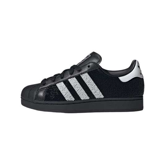 Overkicks - Adidas Superstar Beaded Black White (JH7098) - vista lateral
