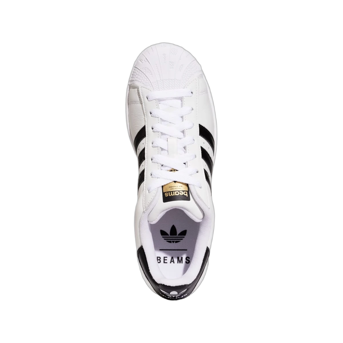 Overkicks - Adidas Superstar Beams White Black (JR4422) - par completo