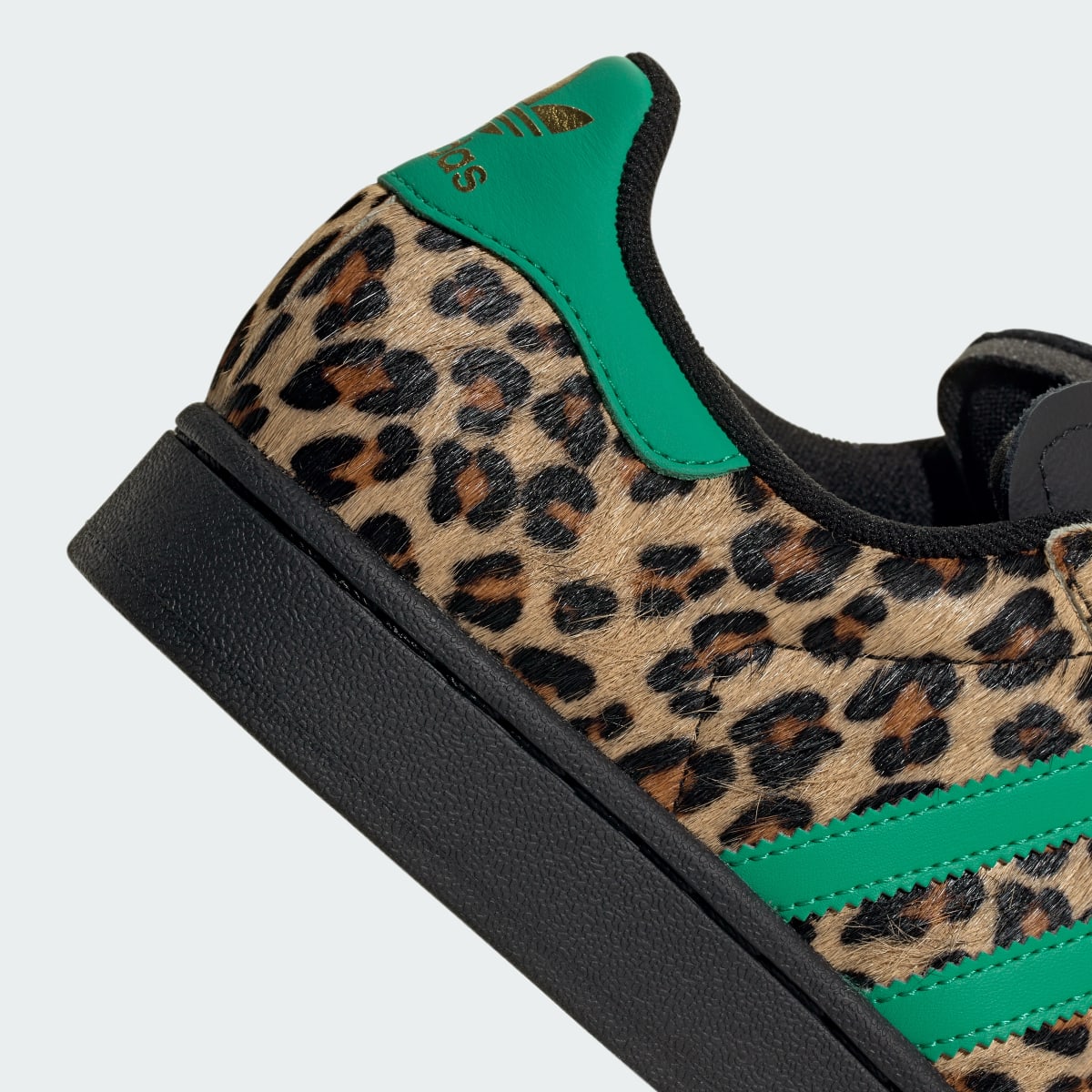 Overkicks - Adidas Superstar Black Green Leopard (JP8165) - detalle