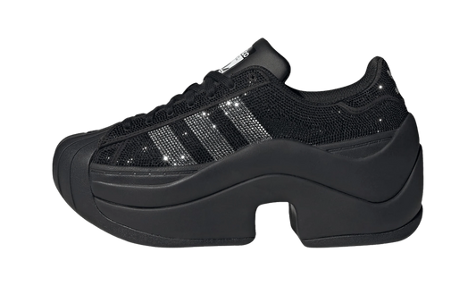 Overkicks - Adidas Superstar Bold Rhinestone Black Silver (IH1663) - vista lateral