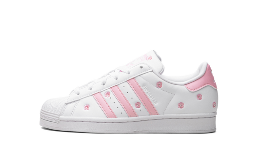 Overkicks - Adidas Superstar Cloud White Clear Pink (IG7015) - vista lateral
