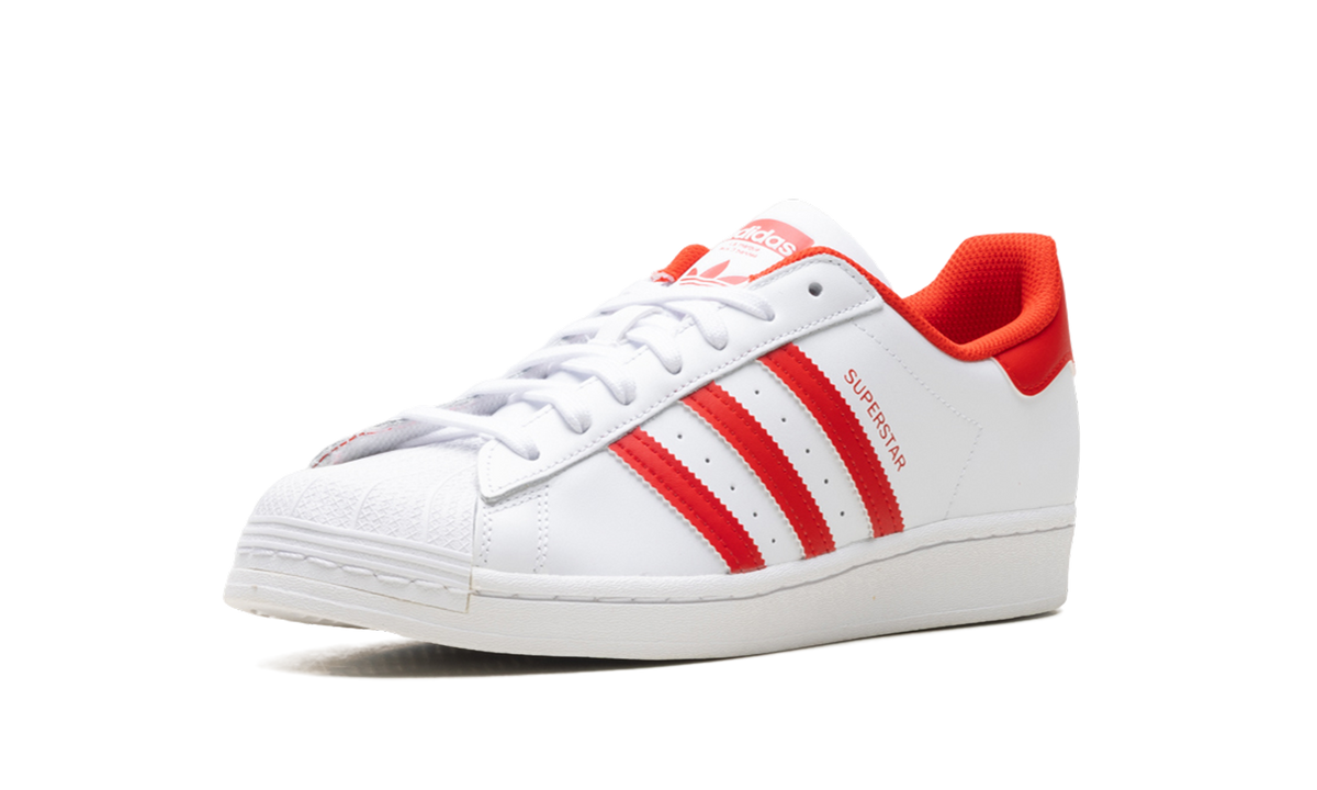 Overkicks - Adidas Superstar Cloud White Vivid Red (GZ3741) - detalle suela