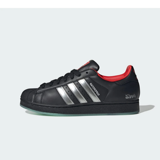 Overkicks - Adidas Superstar Coca-Cola Black (KH6891) - vista lateral