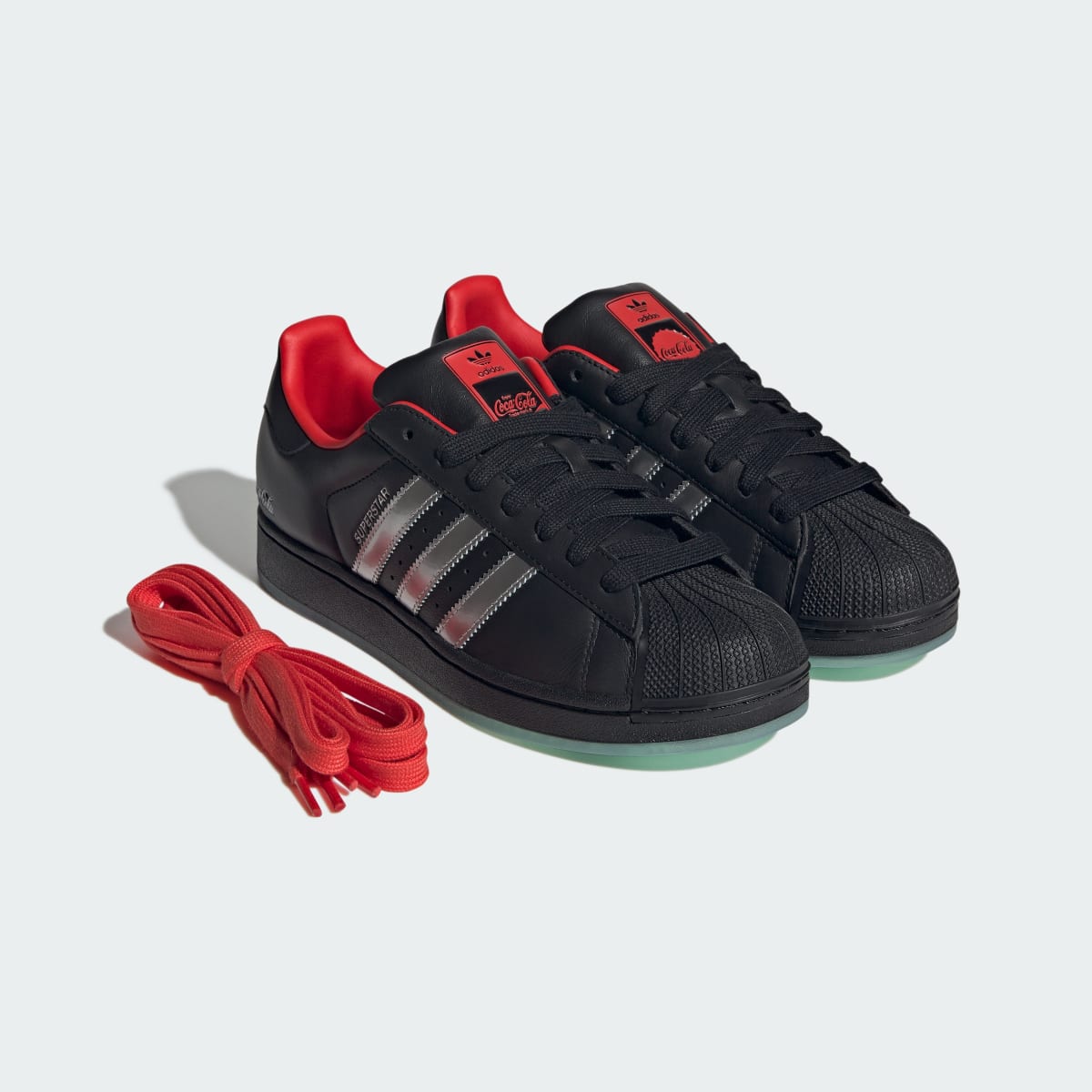 Overkicks - Adidas Superstar Coca-Cola Black (KH6891) - par completo