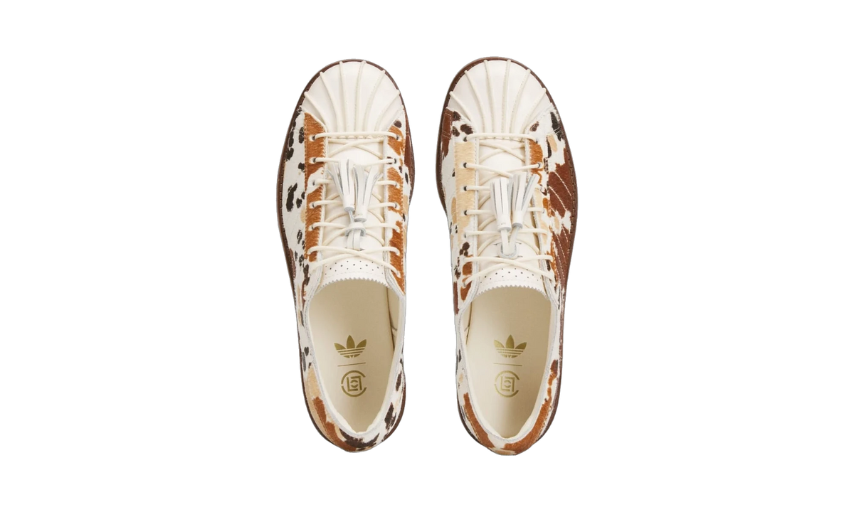 Overkicks - Adidas Superstar Dress Shoe CLOT by Edison Chen Cow Print (JS5024) - detalle suela